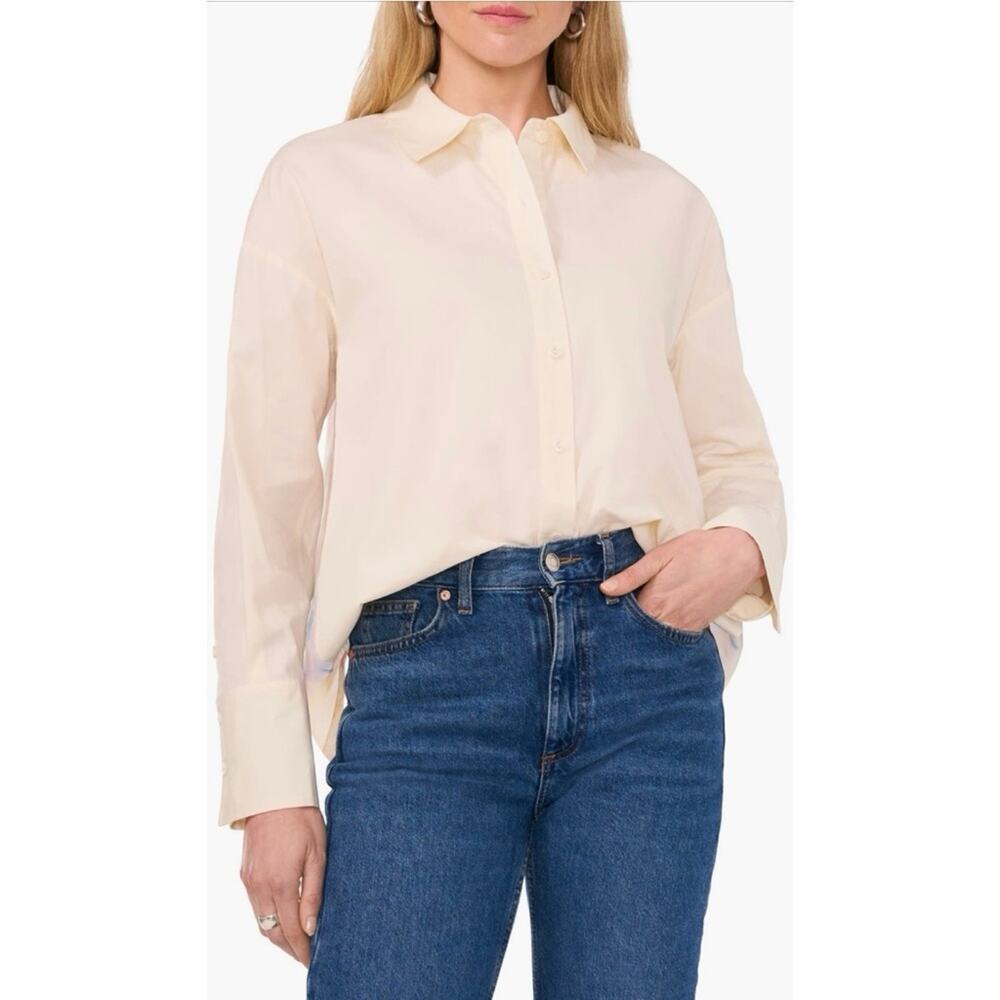 Parker Organza Back Shirt NWT XS